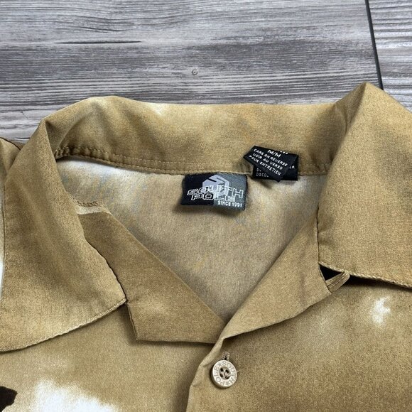 Crazy Y2K Southpole Brooklyn Bridge Button Up Shirt - Picture 4 of 4